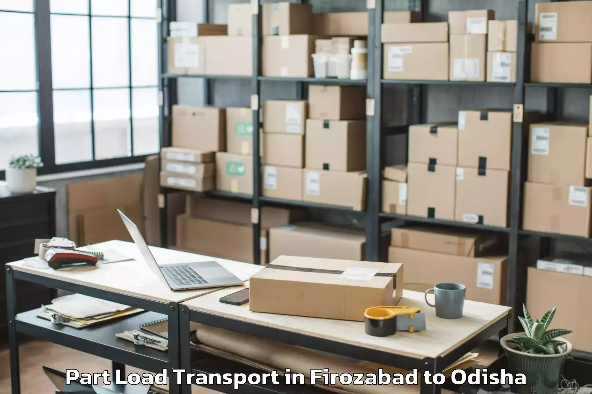 Leading Firozabad to Kuchinda Part Load Transport Provider